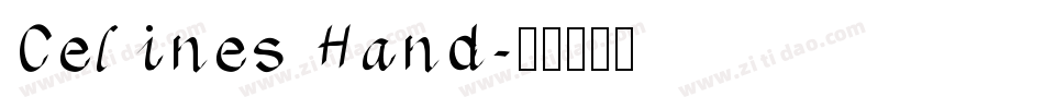 Celines Hand字体转换
